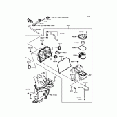 Схема вузла: Повітряний фільтр Kawasaki ZR800 Z800