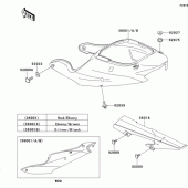 Схема вузла: Side covers/chain cover(zx600-j1p) для Kawasaki ZX600 Ninja ZX-6R
