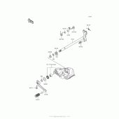 Схема узла: Переключатель передач для Kawasaki ZX1400 Ninja ZX-14R