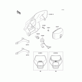 Схема вузла: Headlight(s) для Kawasaki KLX300R