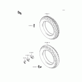 Схема узла: Шины для Kawasaki VN1500 VN1500 Classic Tourer Fi