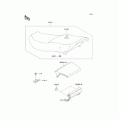 Схема узла: Сиденье для Kawasaki ZX600 ZZ-R600