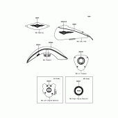 Схема вузла: Наклейки для Kawasaki VN1700 Vulcan 1700 Nomad ABS