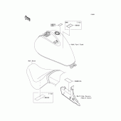Схема вузла: Інформаційні наклейки для Kawasaki VN900 Vulcan 900 Custom
