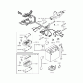Схема узла: Электрооборудование для Kawasaki ZX600 Ninja ZX-6