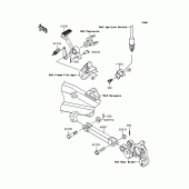 Схема узла: Лапка тормоза для Kawasaki ZR1200 ZRX1200 DAEG