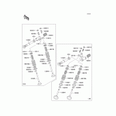 Схема узла: Клапан(ы) для Kawasaki EN500 Vulcan 500 LTD