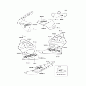 Схема вузла: Decals(green/black) для Kawasaki ZX636 Ninja ZX-6R