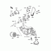 Схема вузла: Масляний насос для Kawasaki KLE650 Versys 650