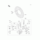 Схема узла: Передний тормоз для Kawasaki VN1500 Vulcan 1500 Classic FI