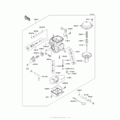 Схема узла: Carburetor (Eaf)(Cn,us) для Kawasaki KL650 KLR650