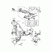 Схема узла: Проводка и электрические компоненты для Kawasaki KLX250 D-Tracker X