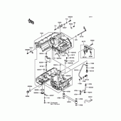 Схема узла: Картер двигателя для Kawasaki ZR1200 ZRX1200 DAEG