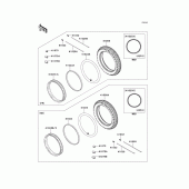 Схема вузла: Шини для Kawasaki EJ800 W800