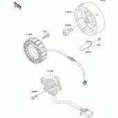 Схема вузла: Генератор для Kawasaki KLE500
