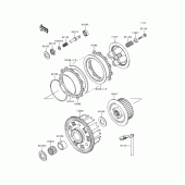 Схема узла: Сцепление для Kawasaki ZX600 Ninja ZX-6R