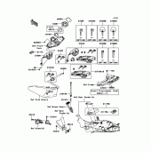 Схема вузла: Замок запалювання для Kawasaki ZG1400 1400GTR ABS