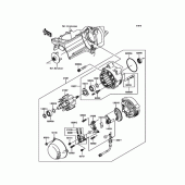Схема вузла: Генератор та РР для Kawasaki ZR1200 ZRX1200 DAEG