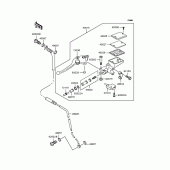 Схема вузла: Clutch master cylinder для Kawasaki ZR1200 ZRX1200S