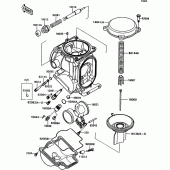 Схема вузла: Карбюратор parts(1/2) для Kawasaki ZX1100 ZZ-R1100