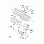 Схема вузла: Зчеплення для Kawasaki KLV1000