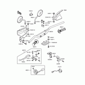 Схема вузла: Кермо для Kawasaki KLX250 KLX250SR