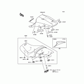 Схема вузла: Сидіння для Kawasaki ZX1400 Ninja ZX-14R ABS 30TH
