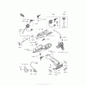 Схема вузла: Ignition Switch/locks/reflectors для Kawasaki EX650 Ninja 650