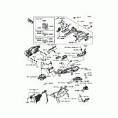 Схема вузла: Електроустаткування для Kawasaki ZX636 Ninja ZX-6R ABS KRT Edition