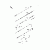 Схема узла: Тросики для Kawasaki KMX125