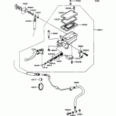 Схема узла: Clutch master cylinder для Kawasaki ZX1100 ZZ-R1100