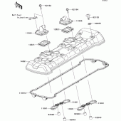 Схема вузла: Клапанна кришка Kawasaki ZR1000 Z1000 ABS