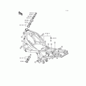 Схема вузла: Рама для Kawasaki ZX600 Ninja ZX-6