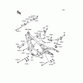 Схема вузла: Кріплення двигуна для Kawasaki BN125 Eliminator