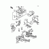 Схема вузла: Батарейний відсік для Kawasaki ZX900 GPZ900R