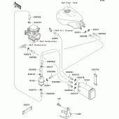 Схема вузла: Fuel evaporative system для Kawasaki ZG1000 Concours
