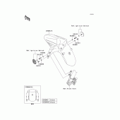 Схема вузла: Переднє крило для Kawasaki KLE650 Versys 650 ABS