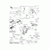 Схема вузла: Side covers/chain cover(1/2) для Kawasaki KLX125 D-Tracker