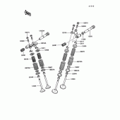 Схема узла: Клапан для Kawasaki KL250 KLR250