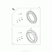 Схема узла: Шины для Kawasaki ZR900 Z900