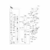 Схема вузла: Передня вилка(1/2) для Kawasaki VN1500 Vulcan 1500 Classic