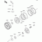 Схема вузла: Зчеплення для Kawasaki BN125 Eliminator