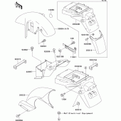 Схема вузла: Fender для Kawasaki ZX750 ZXR750