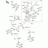 Схема вузла: Front master cylinder(zr550-b3-b6) для Kawasaki ZR550 Zephyr