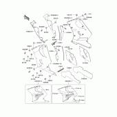 Схема узла: Cowling lowers(1/2)(zx1100-d1) для Kawasaki ZX1100 Ninja ZX-11