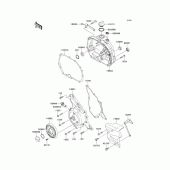 Схема узла: Крышка двигателя для Kawasaki KLX110 KLX110L