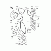 Схема вузла: Кришка двигуна для Kawasaki ZX400 ZZR400