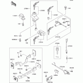 Схема вузла: Замок запалювання для Kawasaki ZR750 Zephyr