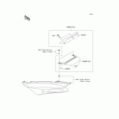 Схема узла: Аксессуары(tail grip) для Kawasaki ZX1400 Ninja ZX-14R ABS