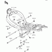 Схема узла: Крепление двигателя для Kawasaki ZX900 Ninja ZX-9R